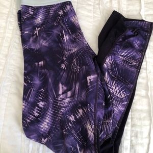 Girls youth large purple Nike leggings